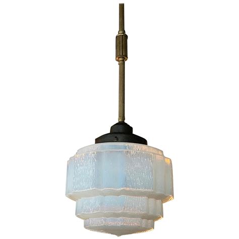 opaline glass pendant light|Opaline Glass Deco Pendant Light